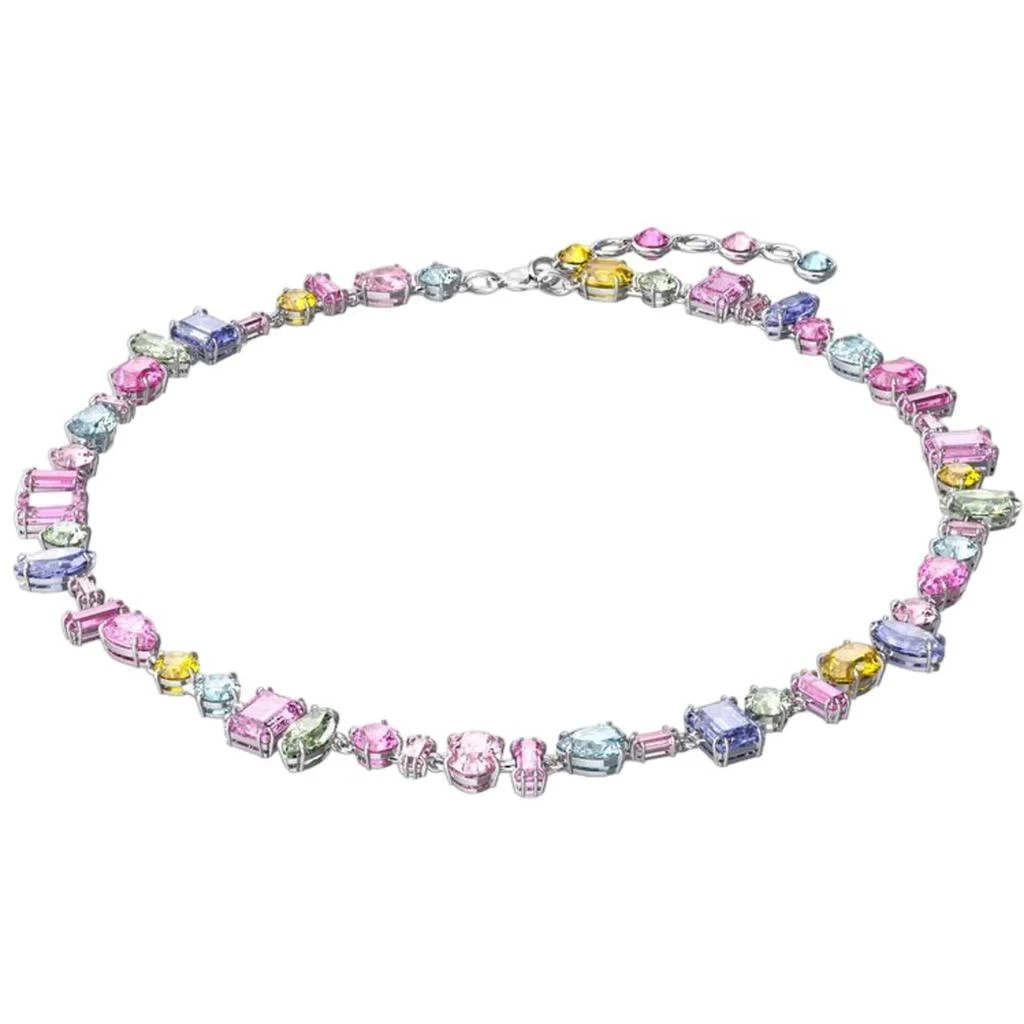 商品Swarovski|Swarovski Women's Necklace - Gema All Around Rhodium Plated Multicolor | 5613738,价格¥2049,第1张图片