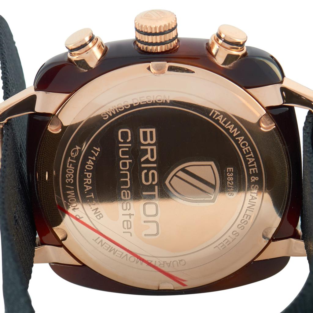Briston Clubmaster Classic Acetate Gold White Dial Watch 17140.PRA.T.2.NB商品第3张图片规格展示