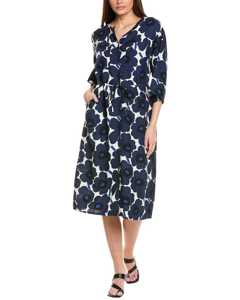 商品marimekko|Markkinat Unikko Linen-Blend Maxi Dress,价格¥1581,第1张图片
