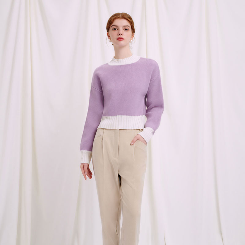 Zoie Wool Sweater - Lilac | Zoie羊毛毛衣 - 浅紫色商品第6张图片规格展示