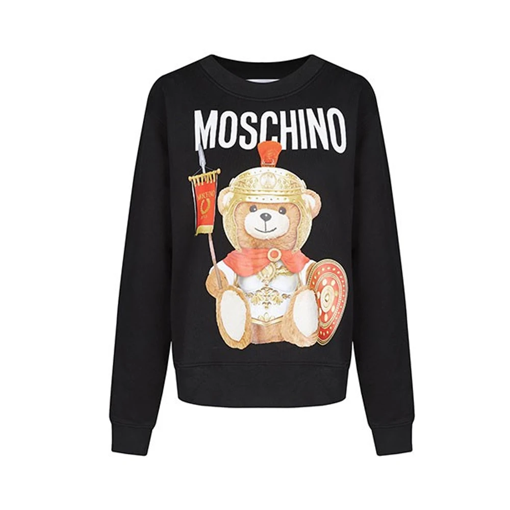 商品Moschino|MOSCHINO 黑色女士卫衣/帽衫 EV1702-5527-2555,价格¥1651,第1张图片