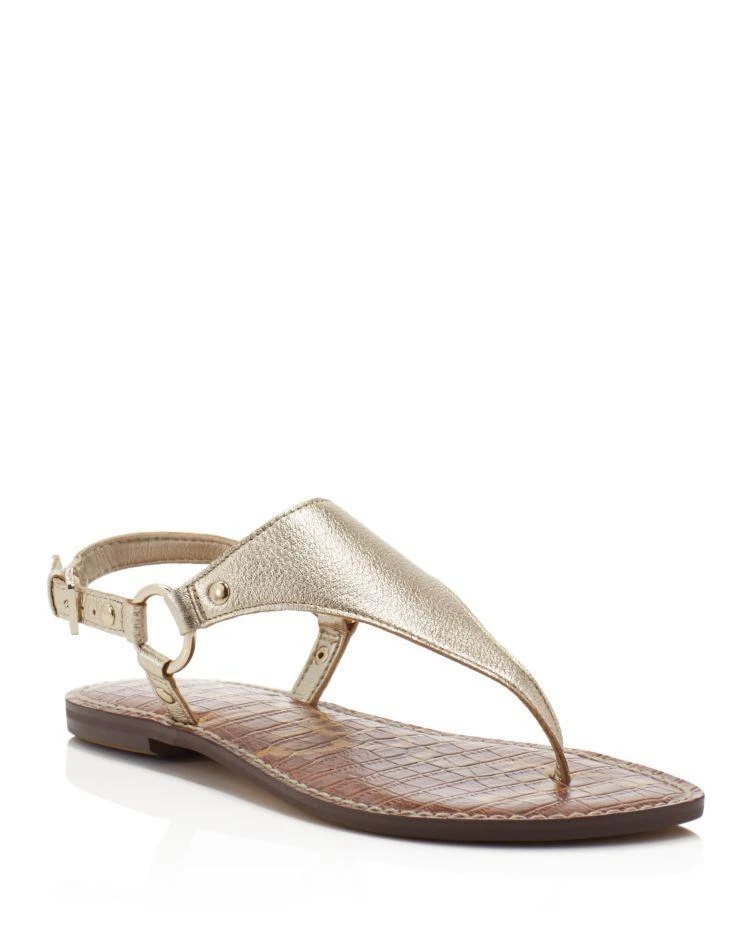 商品Sam Edelman|Greta Metallic Thong Sandals,价格¥644,第1张图片