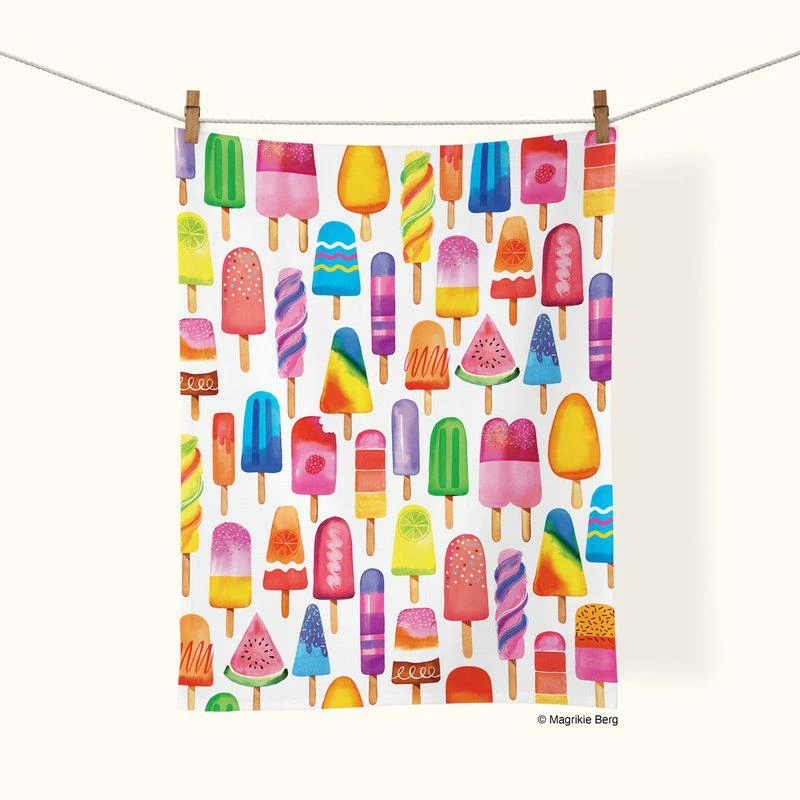 商品Werkshoppe|Popsicle Party  | Cotton Tea Towel,价格¥115,第1张图片