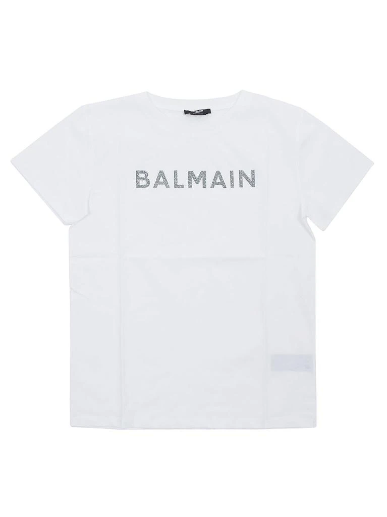 商品Balmain|Balmain Kids Logo Printed Crewneck T-Shirt,价格¥649,第1张图片