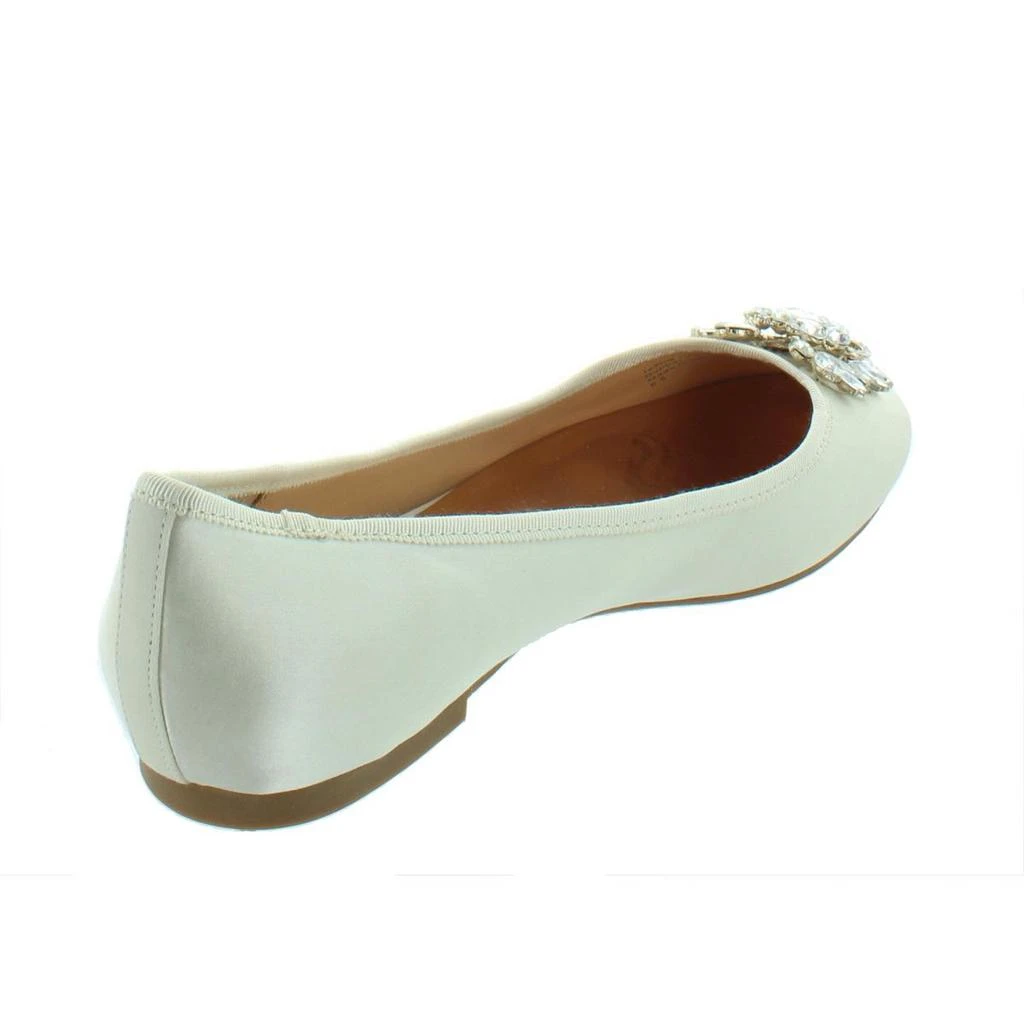 商品Badgley Mischka|Badgley Mischka Womens Bianca Suede Embellished Ballet Flats,价格¥344,第3张图片详细描述