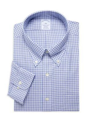 商品Brooks Brothers|Non-Iron Gingham Oxford Shirt,价格¥439,第1张图片