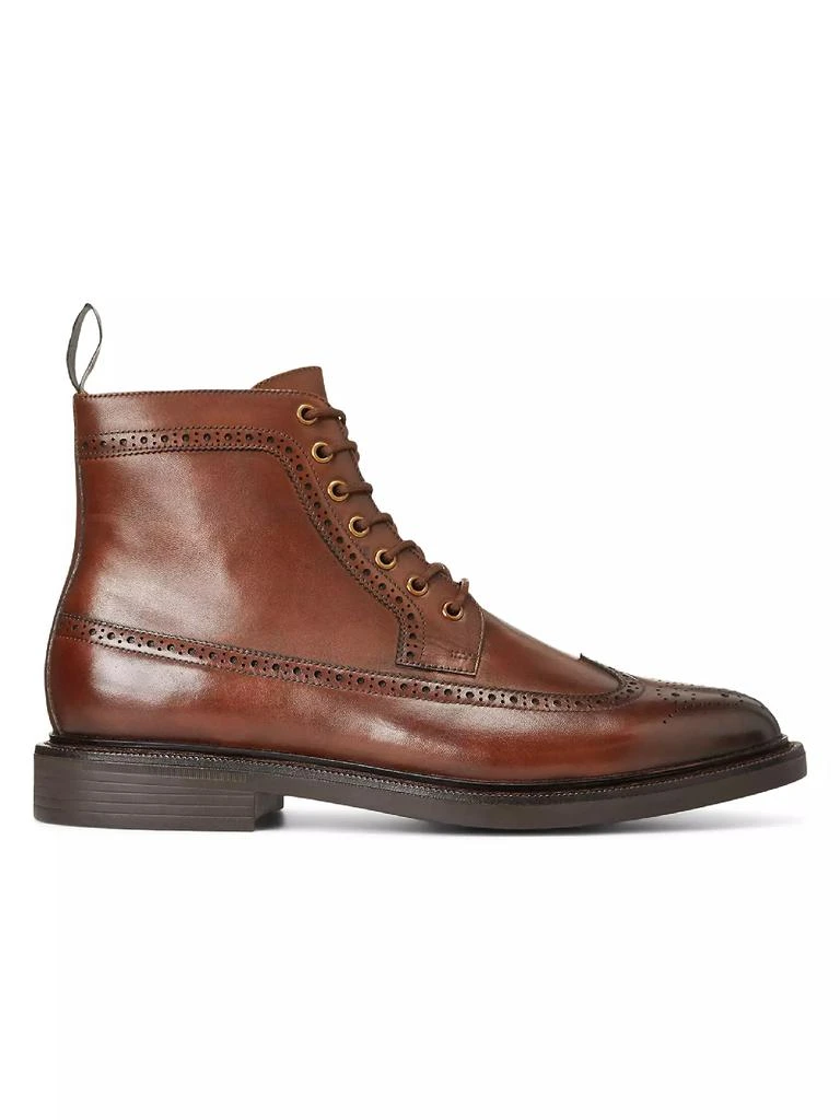 商品Ralph Lauren|Asher Leather Lace-Up Boots,价格¥855,第1张图片