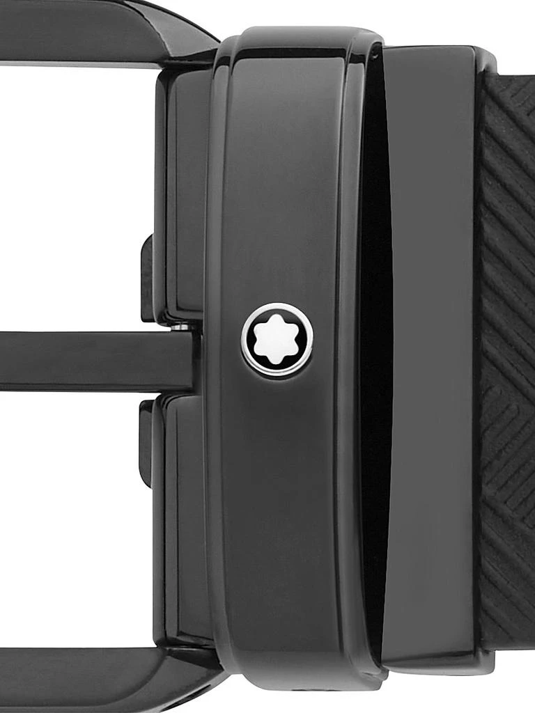 商品MontBlanc|Branded Buckle Leather Cut-to-Size Reversible Belt,价格¥3200,第3张图片详细描述
