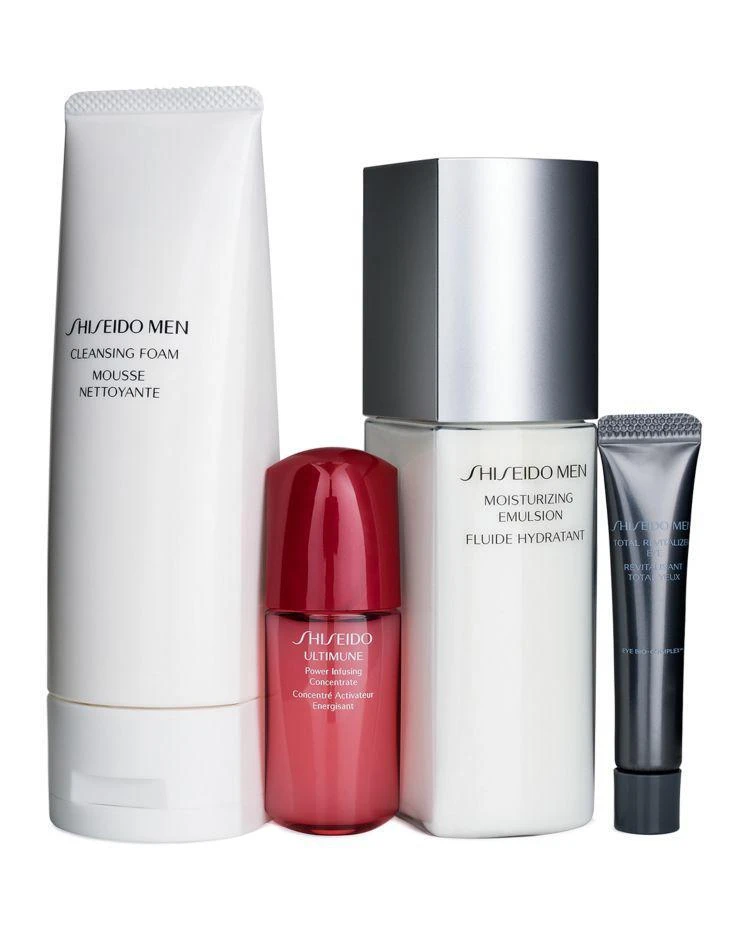 商品Shiseido|Men's Essentials Skin Care Gift Set ($96 value),价格¥436,第2张图片详细描述