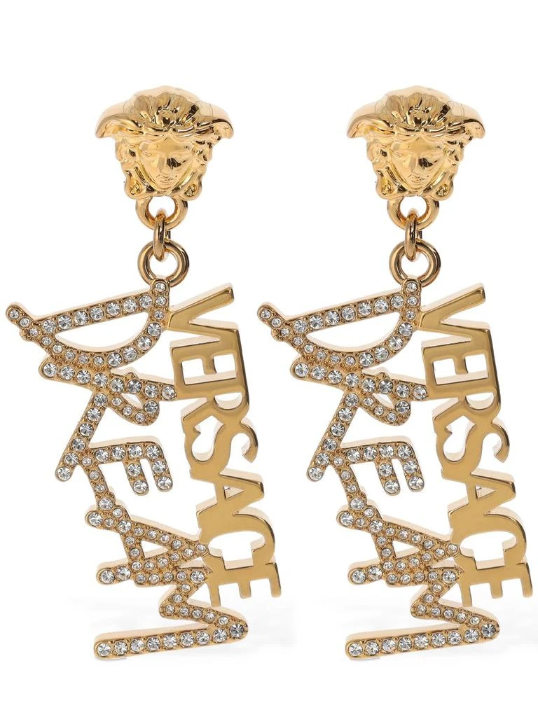 商品Versace|Versace Dream Crystal Pendant Earrings,价格¥3604,第1张图片