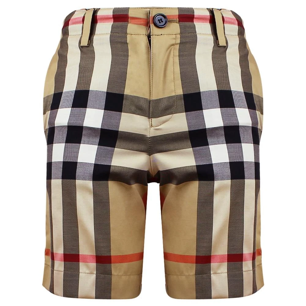 商品Burberry|巴宝莉米色休闲短裤大童,价格¥1802,第1张图片