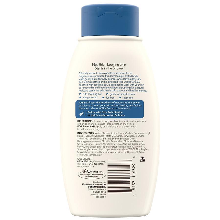 商品Aveeno|Skin Relief Oat Body Wash With Coconut Scent Nourishing Coconut,价格¥45,第5张图片详细描述