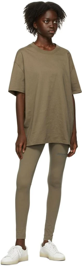 商品Essentials|Taupe Thermal Waffle Logo Lounge Pants,价格¥422,第4张图片详细描述
