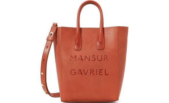 商品Mansur Gavriel|Vegetable leather mini slogan tote,价格¥3805,第1张图片