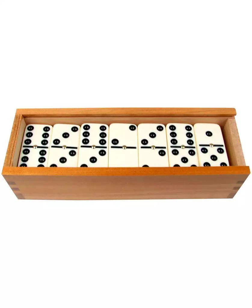 商品Trademark Global|Hey Play Premium Set Of 28 Double Six Dominoes Wood Case,价格¥150,第3张图片详细描述