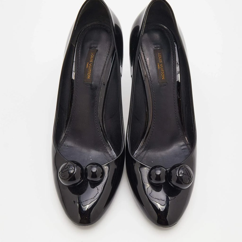 商品[二手商品] Louis Vuitton|Louis Vuitton Black Patent Leather Ball Pumps Size 40,价格¥1487,第3张图片详细描述