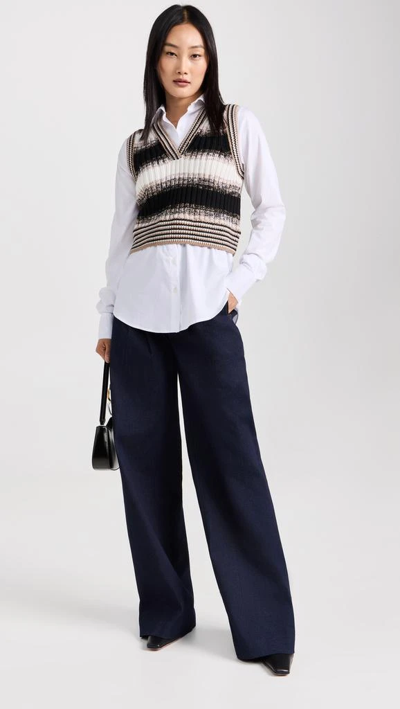商品VERONICA BEARD|Spear Mixed Media Vest,价格¥2236,第4张图片详细描述