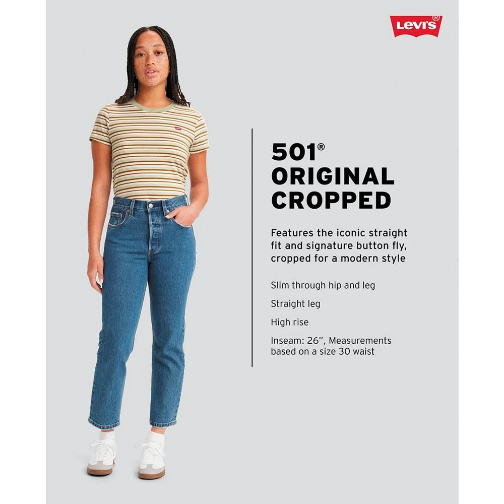 Levi's 501® Cropped Straight-Leg High Rise Jeans 4