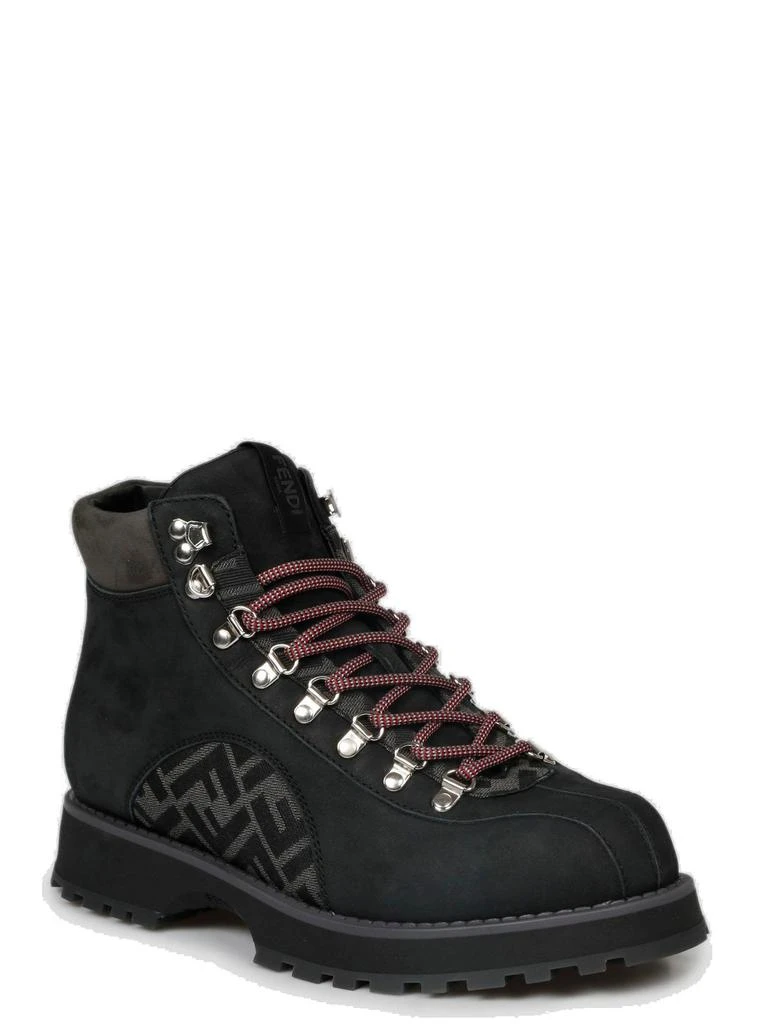 商品Fendi|Fendi Monogram Detailed Lace-Up Ankle Boots,价格¥4814,第2张图片详细描述