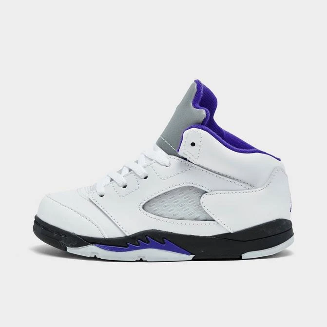 商品Jordan|Kids' Toddler Air Jordan Retro 5 Basketball Shoes,价格¥420,第1张图片