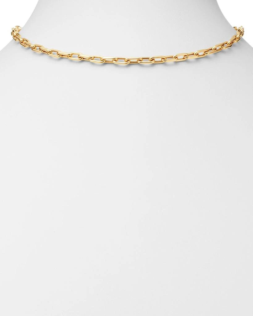 14K Yellow Gold Open Link Chain Necklace, 16" 商品