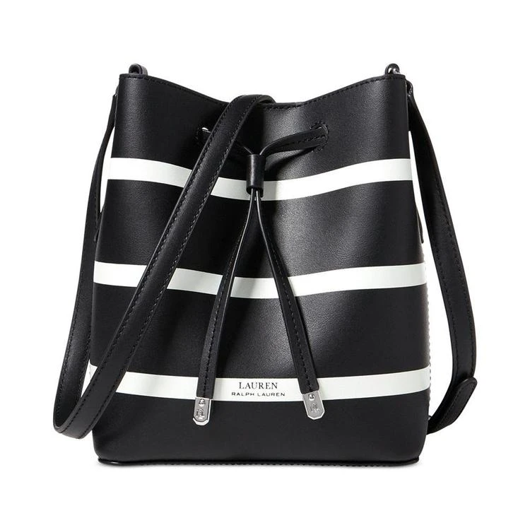 商品Ralph Lauren|Debby II 条纹迷你水桶包,价格¥466,第1张图片