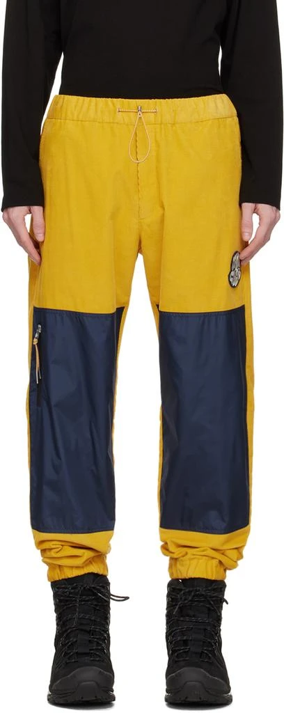 商品Moncler|Yellow Colorblock Lounge Pants,价格¥6875,第1张图片