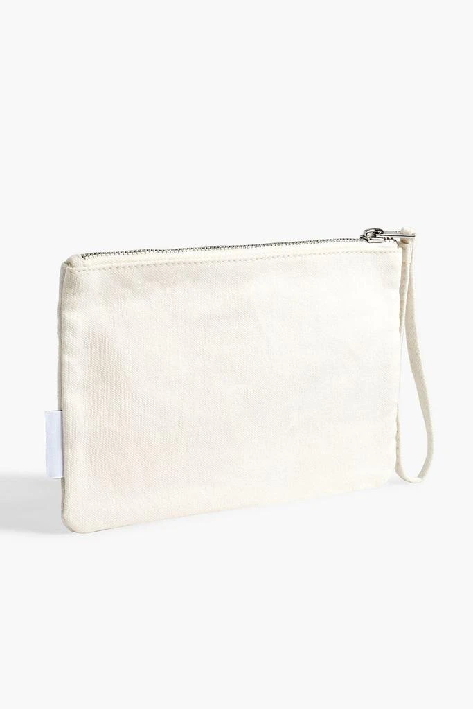 商品Ganni|Printed organic cotton-canvas pouch,价格¥142,第3张图片详细描述