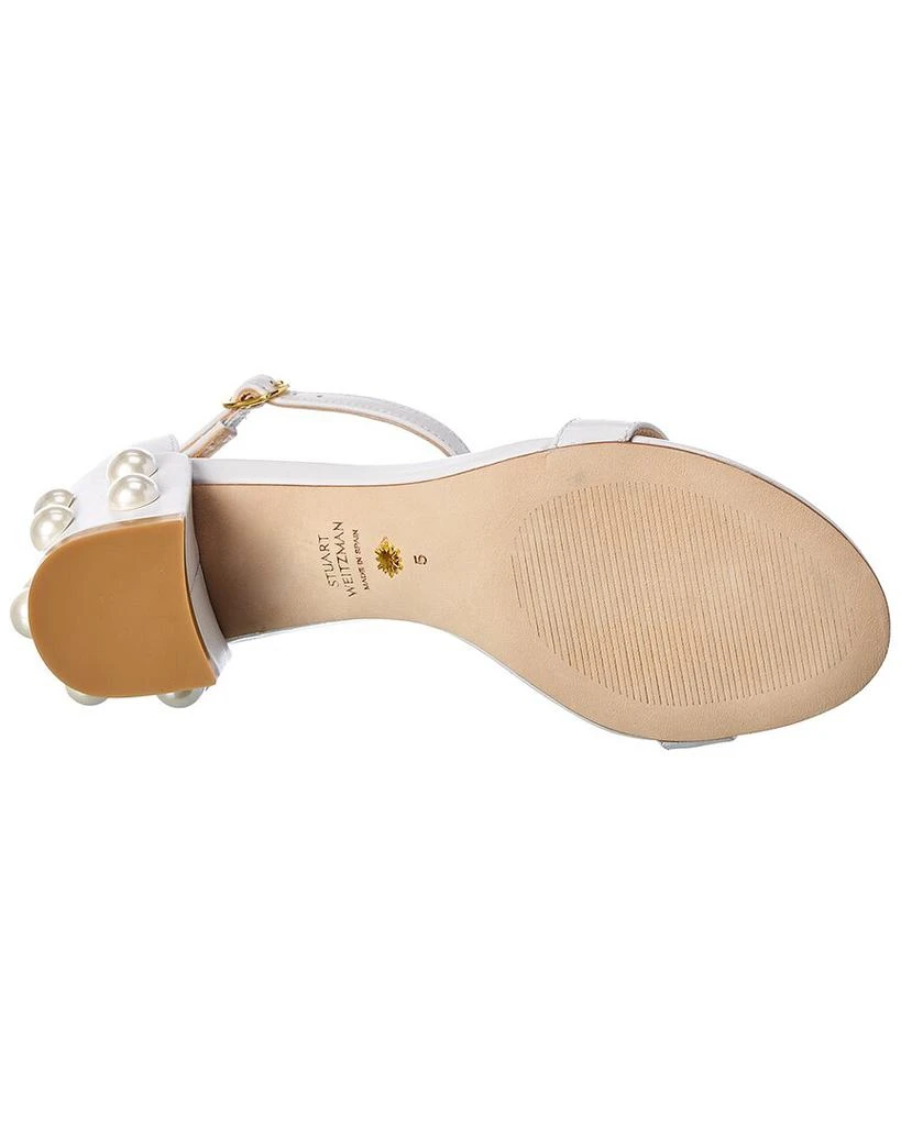 商品Stuart Weitzman|Stuart Weitzman Simple Pearls Leather Sandal,价格¥738,第4张图片详细描述