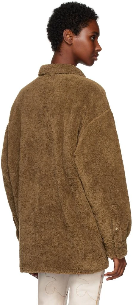 商品Acne Studios|Brown Soft Teddy Jacket,价格¥1632,第3张图片详细描述