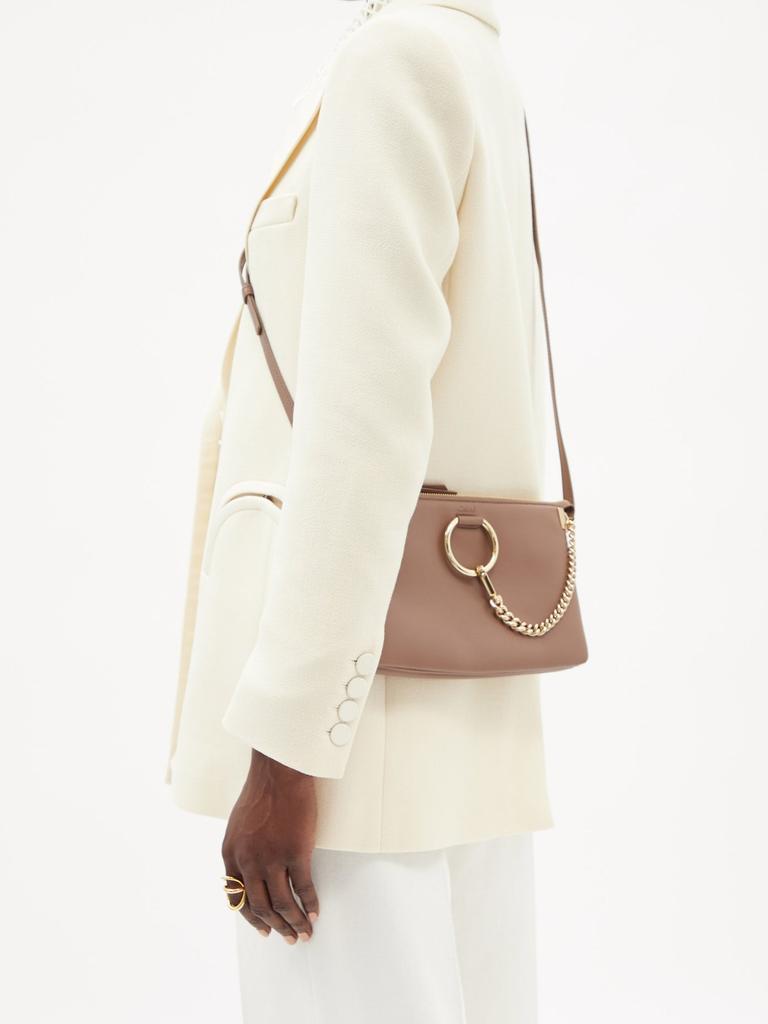 商品Chloé|Faye mini chain-strap leather cross-body bag,价格¥6863,第5张图片详细描述