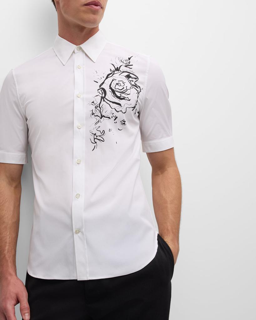 Men's Wax Floral-Print Dress Shirt – On Sale Now with Up to