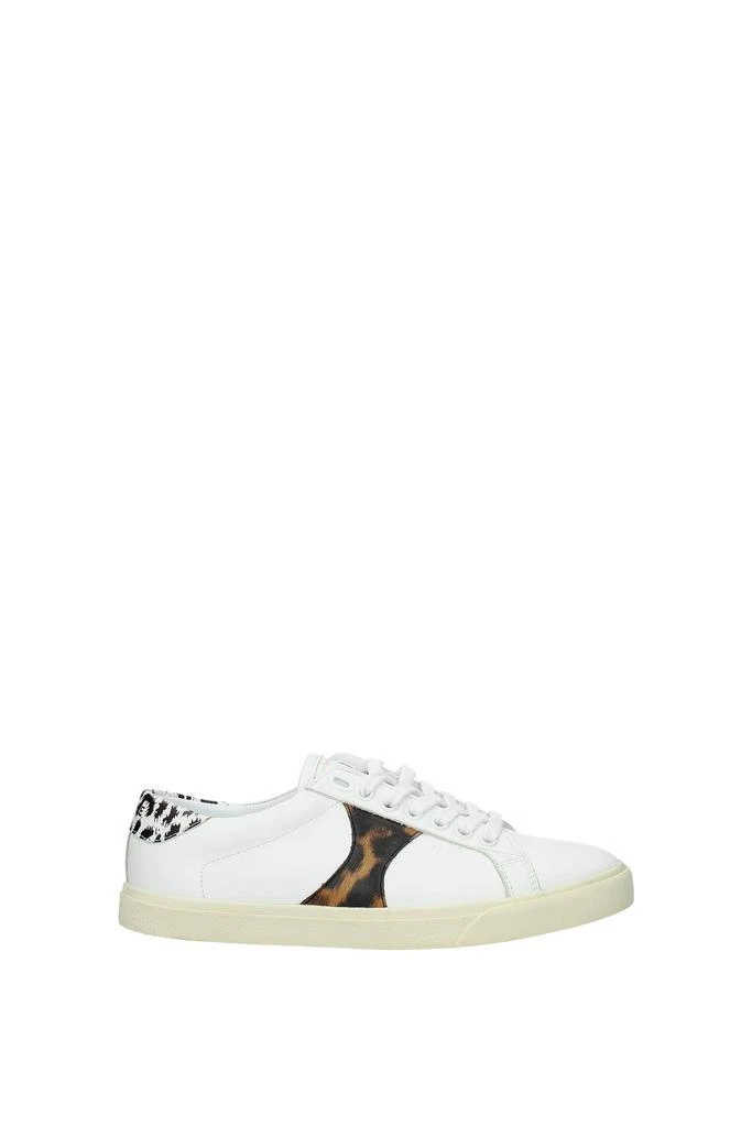 商品Celine|Sneakers triomphe Leather White Leopard,价格¥1636,第1张图片