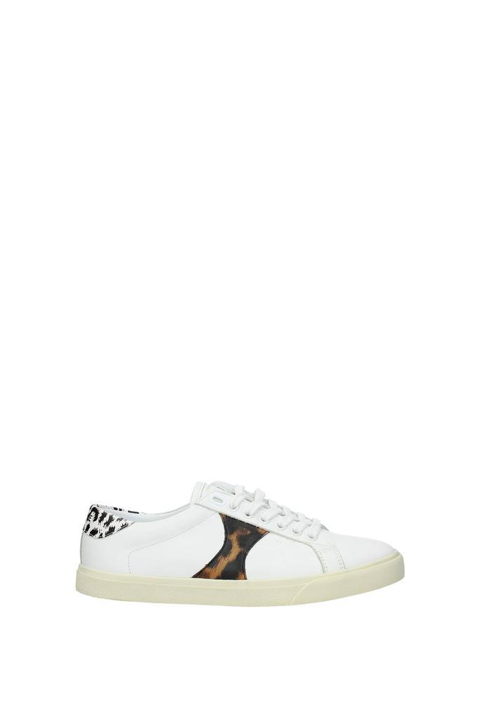 商品Celine|Sneakers triomphe Leather White Leopard,价格¥1606,第1张图片