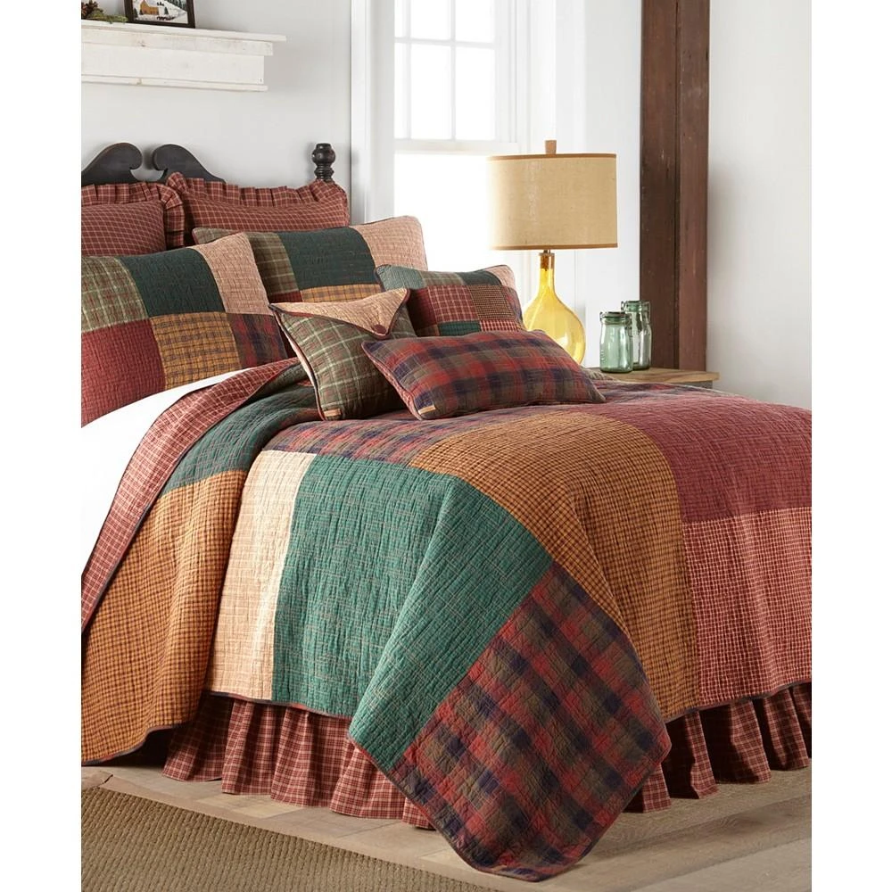 商品American Heritage Textiles|Campfire Square Cotton Quilt Collection, Queen,价格¥5209,第1张图片