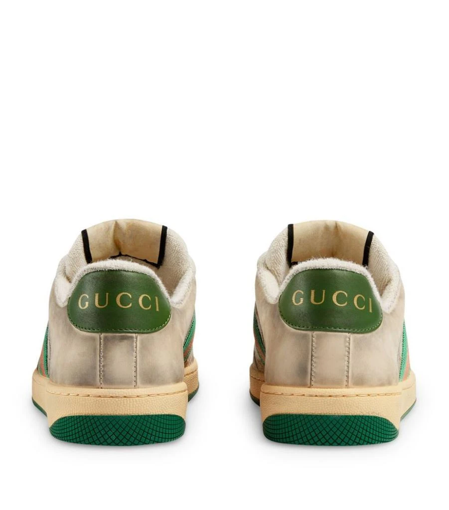商品Gucci|Leather Screener Sneakers,价格¥6698,第2张图片详细描述