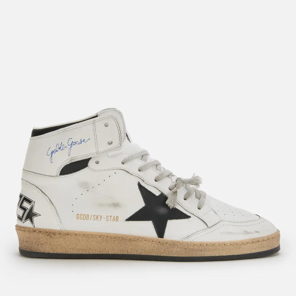 Golden Goose Men's Sky Star Leather Hi-Top Trainers商品第1张图片规格展示