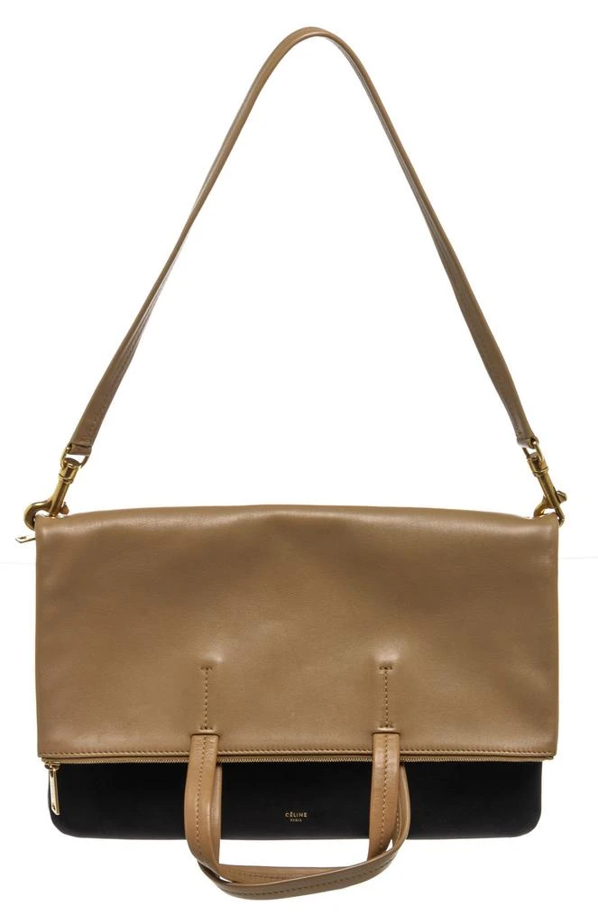 商品[二手商品] Celine|Celine Brown Leather Folded Cabas Shoulder Bag,价格¥7119,第1张图片