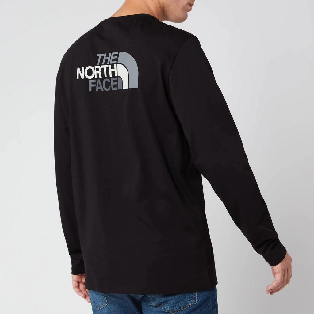 商品The North Face|The North Face Men's Long Sleeve Easy T-Shirt - TNF Black/Zinc Grey,价格¥346,第2张图片详细描述