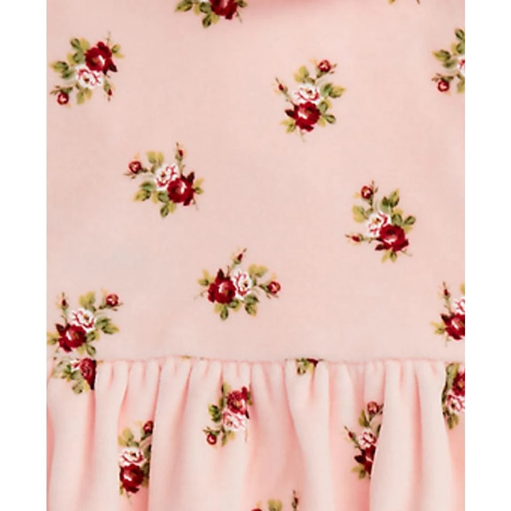 商品Ralph Lauren|Baby Girls Floral Velour Hoodie and Jogger Pants Set,价格¥522,第3张图片详细描述