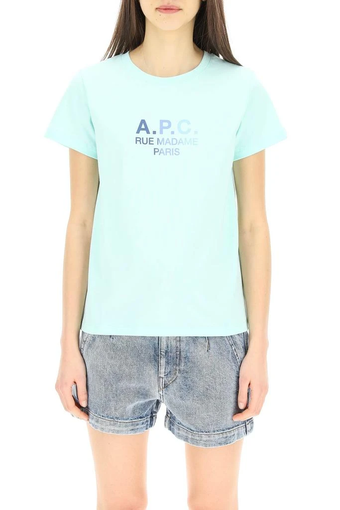 商品A.P.C.|A.P.C. T Shirt With Gradient Logo,价格¥340,第2张图片详细描述