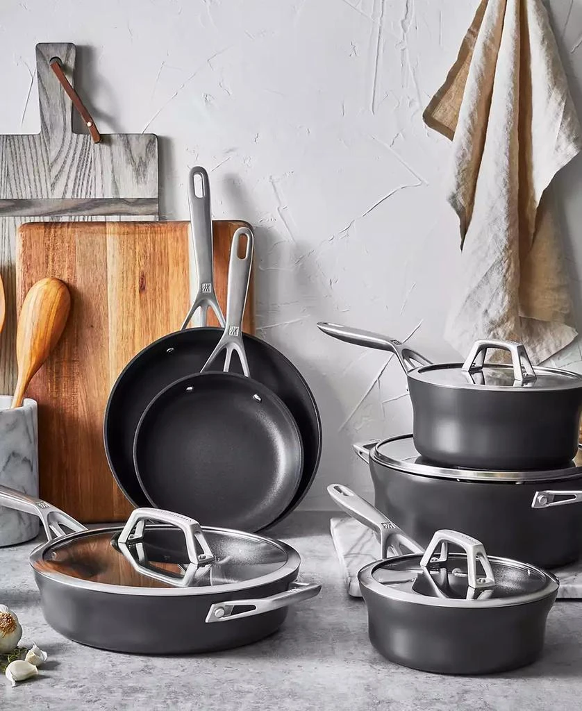 商品ZWILLING|Motion 10-Piece Aluminum Hard Anodized Nonstick Cookware Set,价格¥2970,第2张图片详细描述