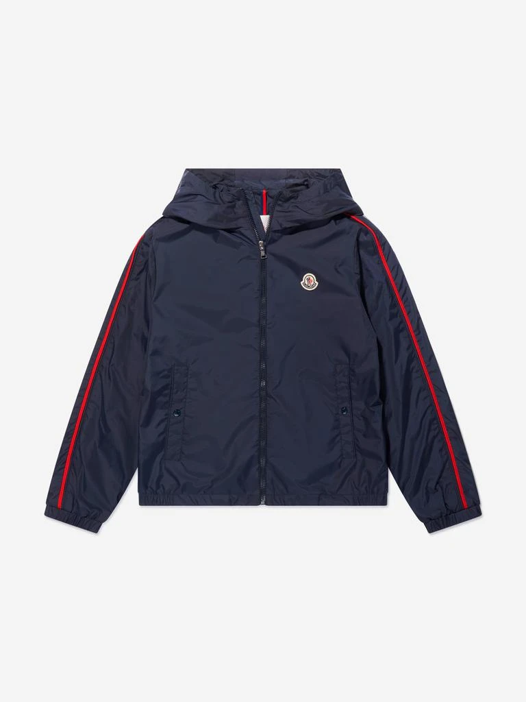 商品Moncler|Moncler Enfant Boys Branded Hattab Rain Jacket,价格¥2778,第1张图片