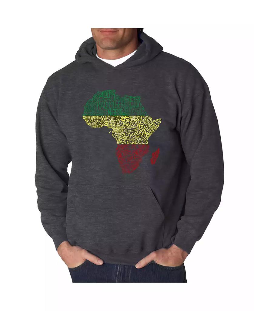 Kapuzenpullover für Herren mit Wortkunst-Motiv „Länder Afrikas“ image 2