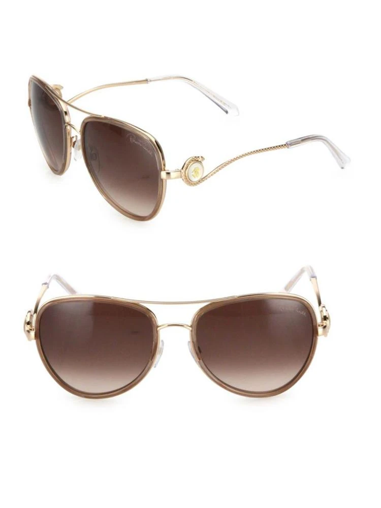 商品Roberto Cavalli|58MM Gradient Aviator Sunglasses,价格¥2133,第1张图片