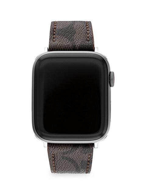 商品Coach|Apple® Watch Signature Canvas Strap,价格¥697,第4张图片详细描述