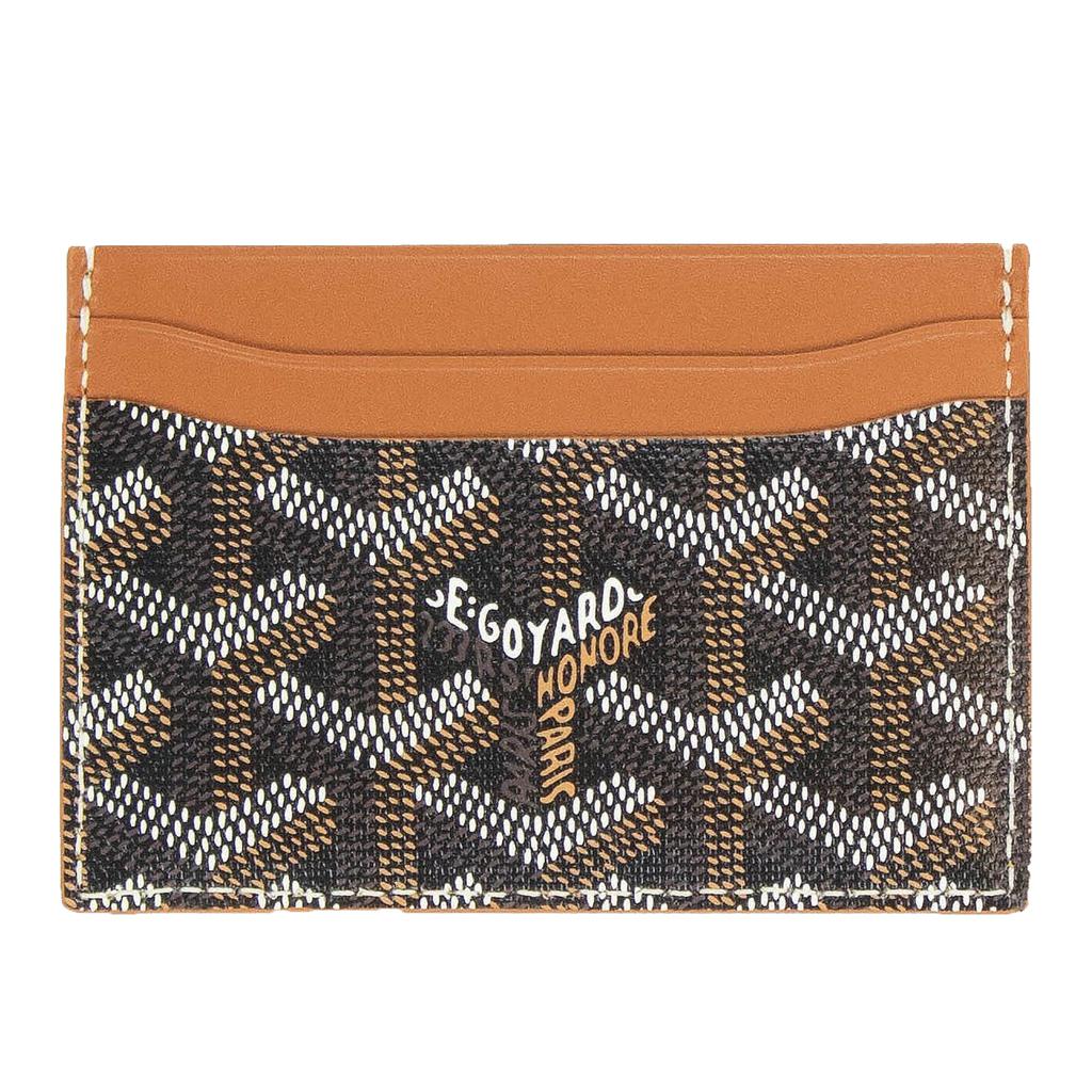 Goyard Sulpice Black Tan Card Holder商品第1张图片规格展示