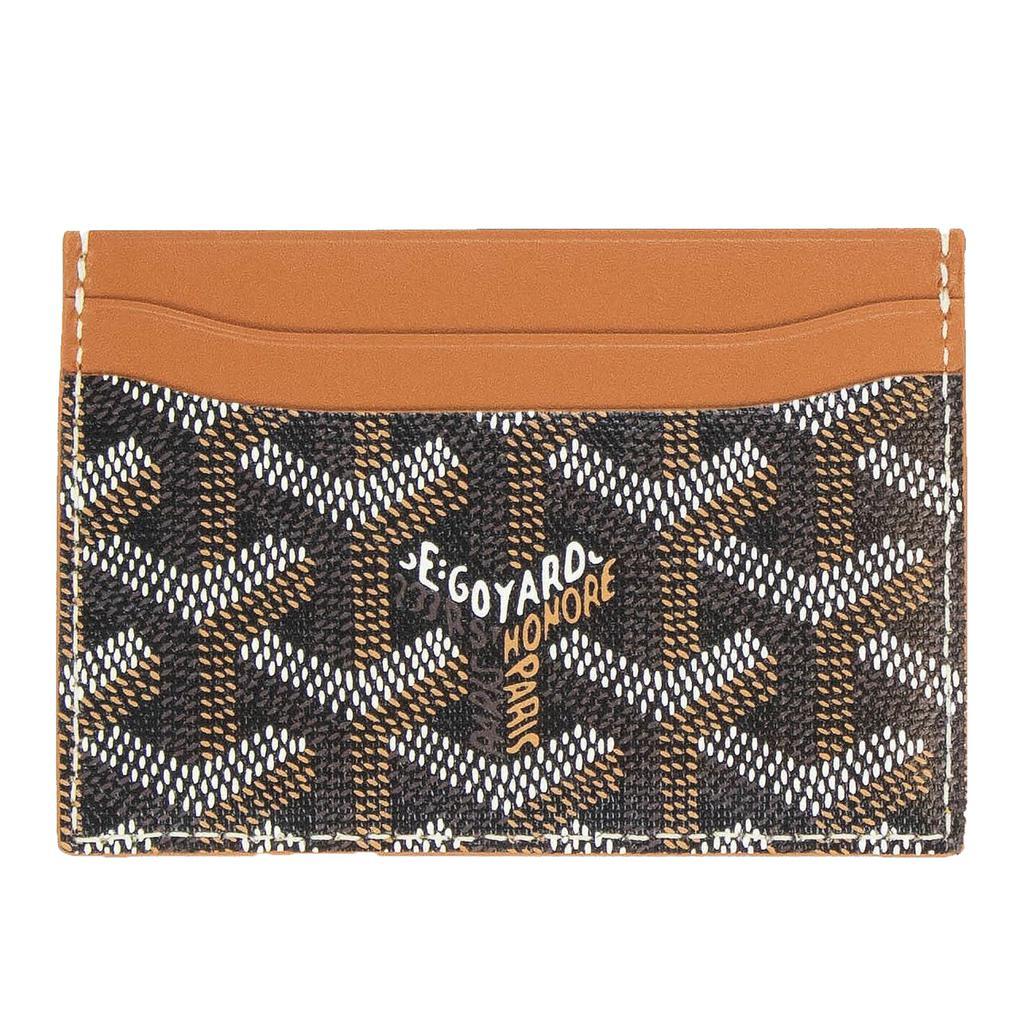 商品Goyard|Goyard Sulpice Black Tan Card Holder,价格¥4234,第1张图片