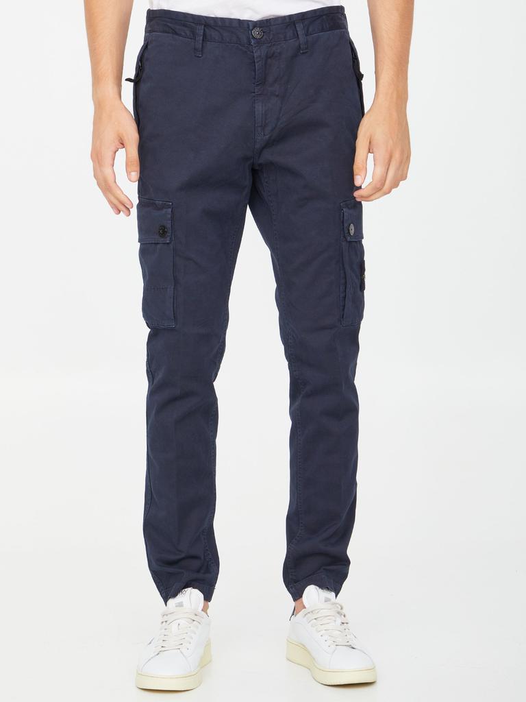 商品Stone Island|Blue cargo trousers,价格¥2815,第1张图片