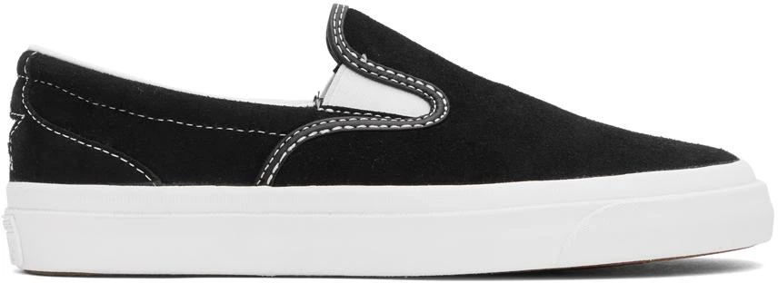 商品Converse|Black Suede One Star Slip-On Sneakers,价格¥196,第1张图片